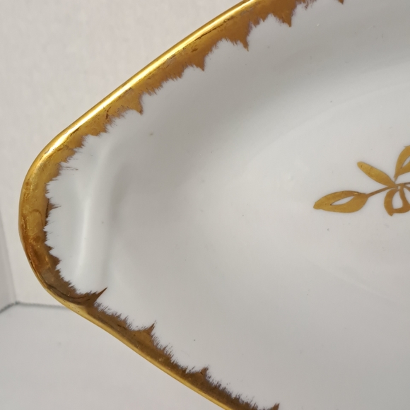 Vintage Birks Handpainted with Gold.Rose. Handmade in France. - Picture 5 of 8